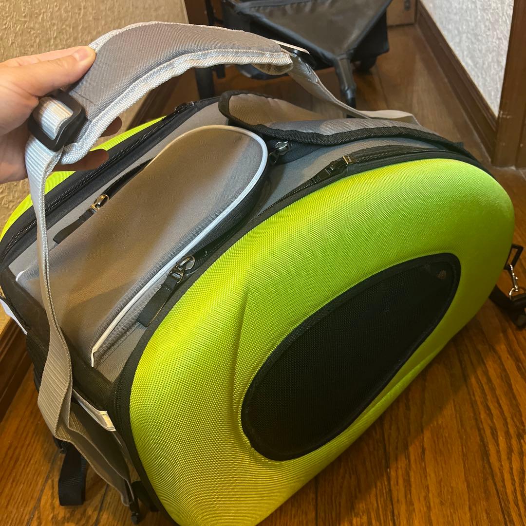 【新品・未使用】アイリスオーヤマ　4way pet cart 緑色