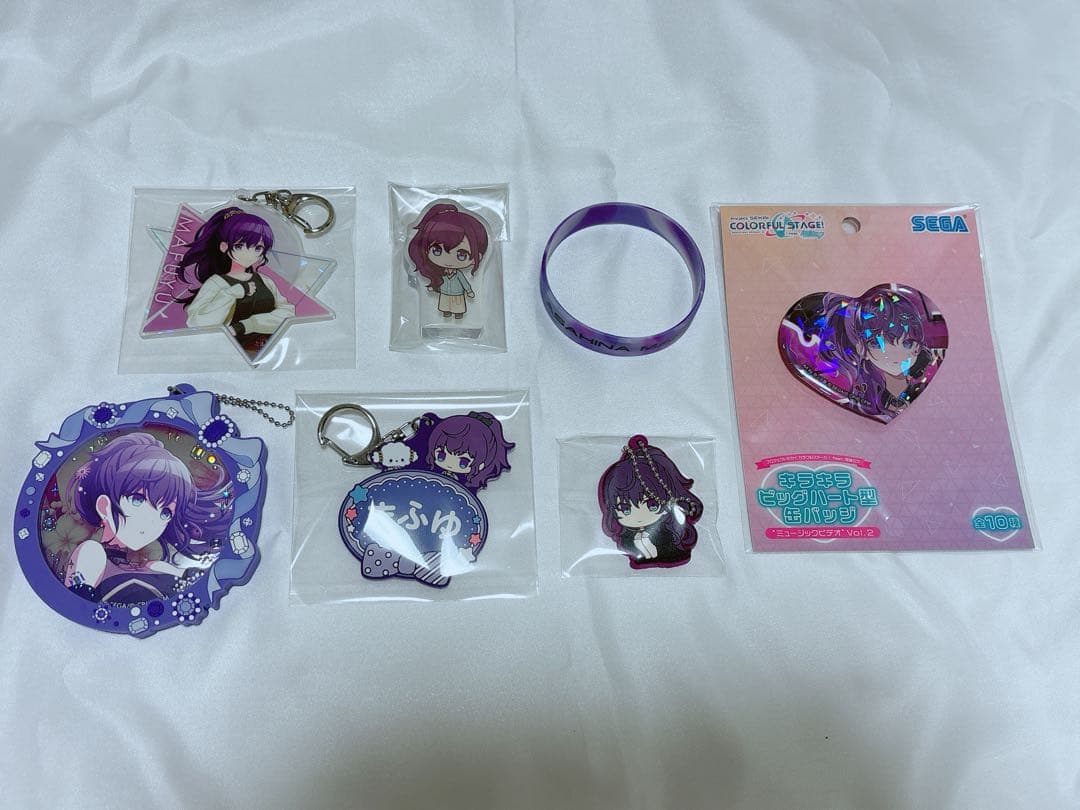 プロセカ 朝比奈まふゆ 缶バッジ ぱしゃこれ ウエハース ヴァイス ヴァイス