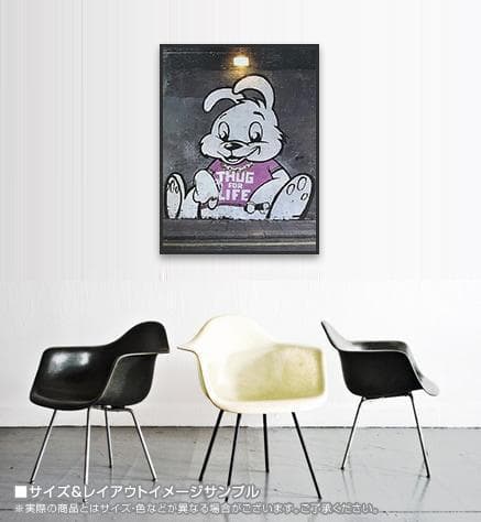 額装品/ThugForLifeBunny/バンクシー/ポスター/インテリア/貴重