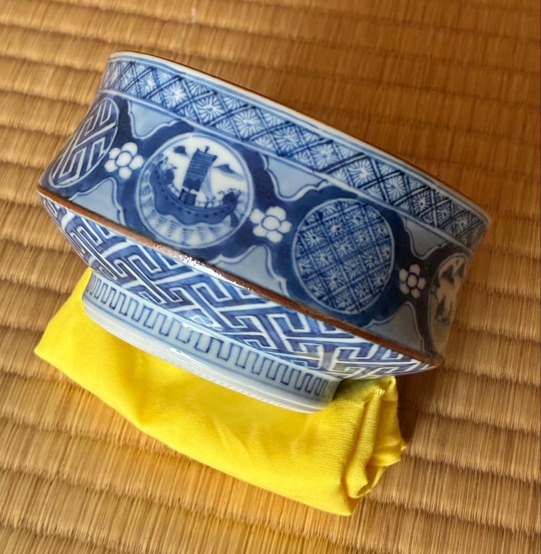 茶道具『祥瑞写茶碗 州浜形』 初代大丸北峰作 (明治時代)