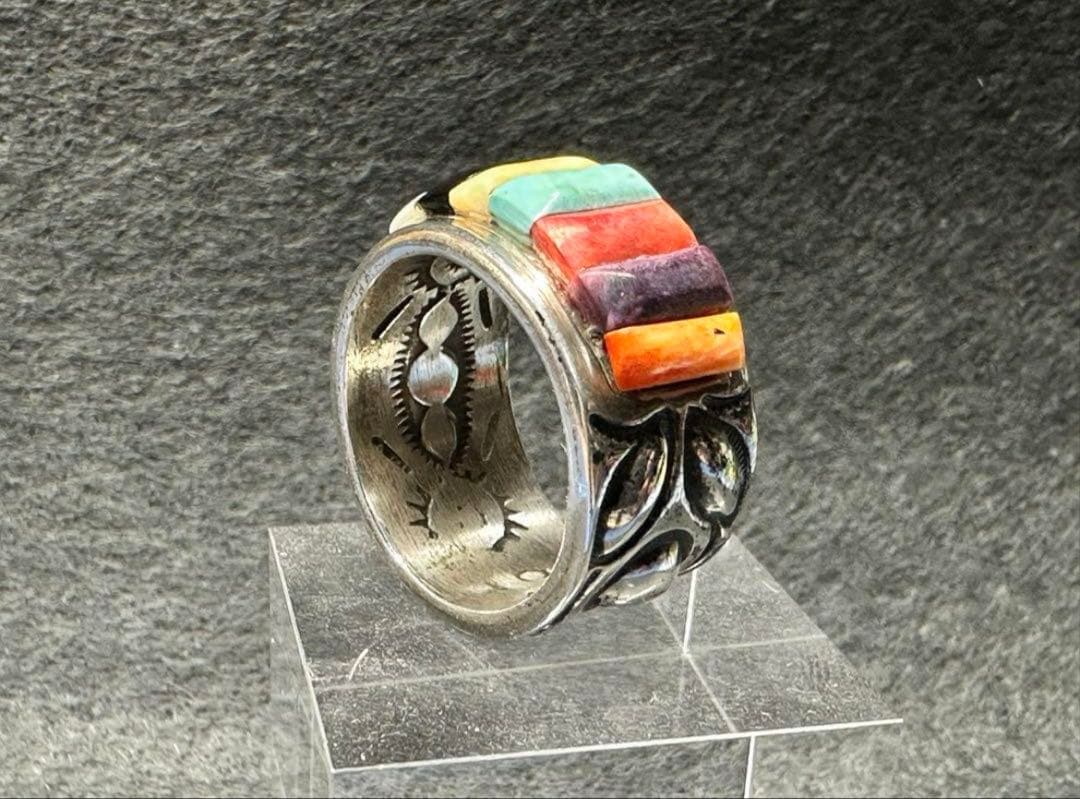 キ*)様 RAY ADAKAI レイアダカイ リング 18号 ナバホ族