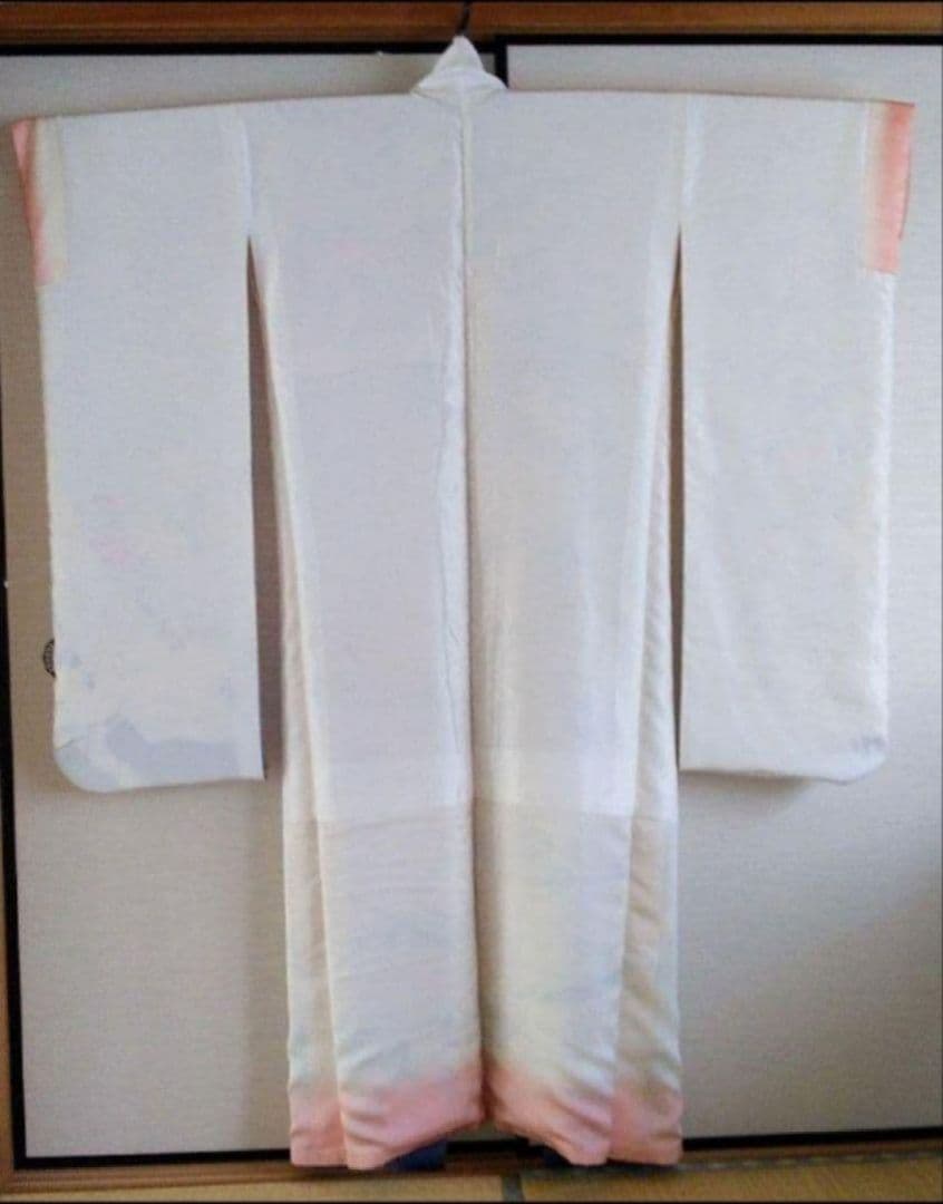 上品 古典柄縮緬正絹振袖・長襦袢セット