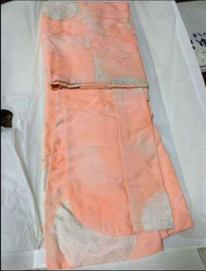 上品 古典柄縮緬正絹振袖・長襦袢セット