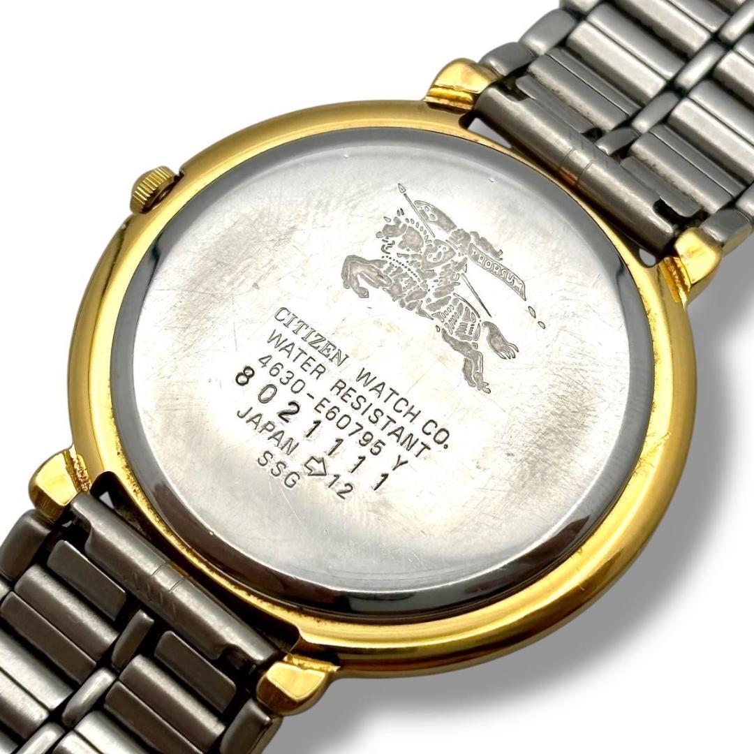 稼働 バーバリー 腕時計 クオーツ メンズ 4630-E60795 コンビ