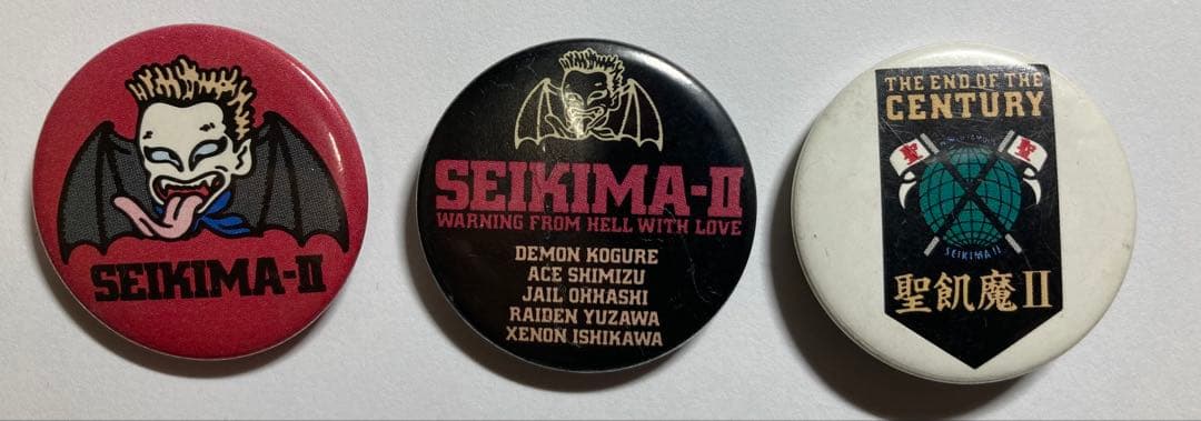 聖飢魔II 缶バッジ　3個　SEIKIMA-II