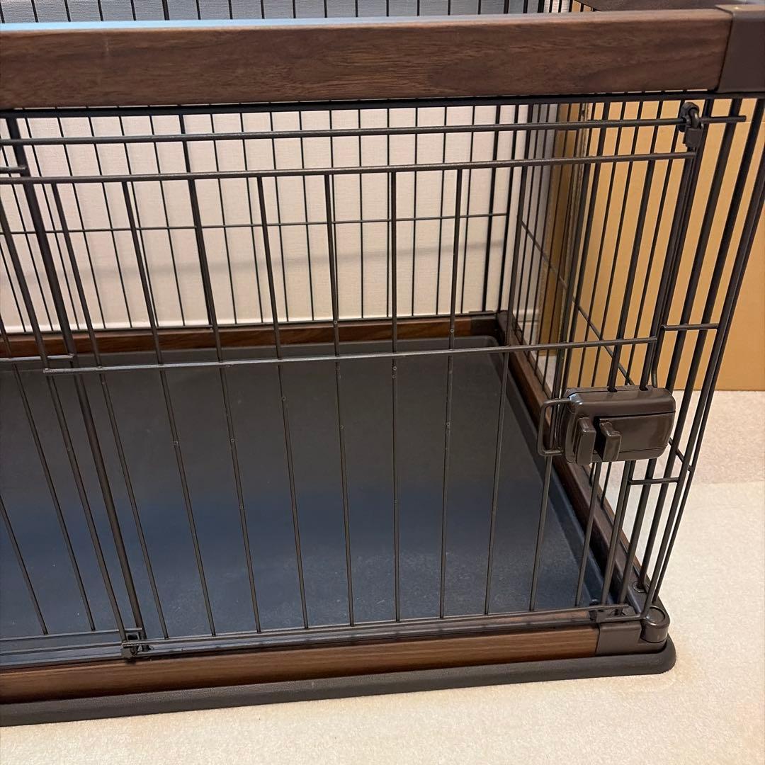 アイリスオーヤマ PWSR-960LV ウォールナット 犬　ゲージ