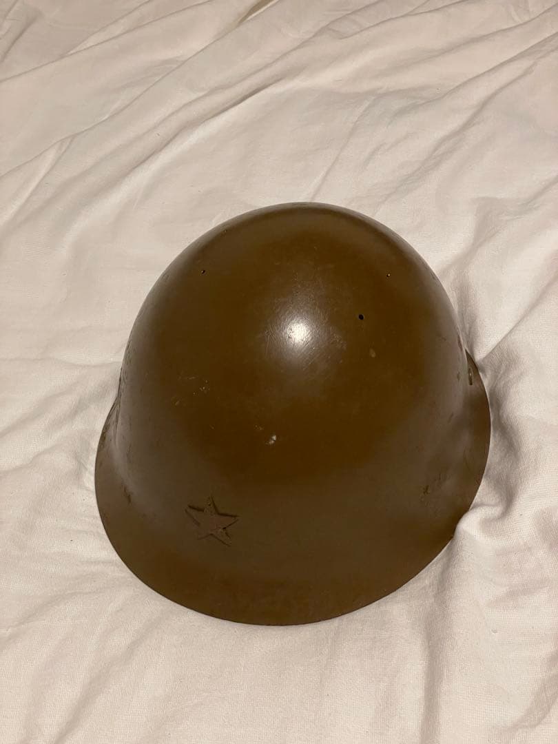 中田商店製　日本陸軍九八式鉄帽　鉄帽覆、ネット付き