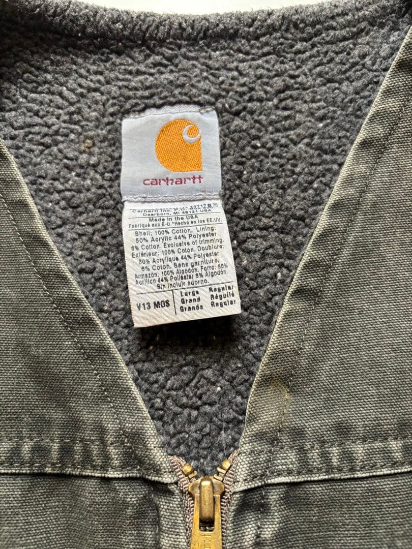 Carhartt ダックベスト メイドインUSA カラーMOS
