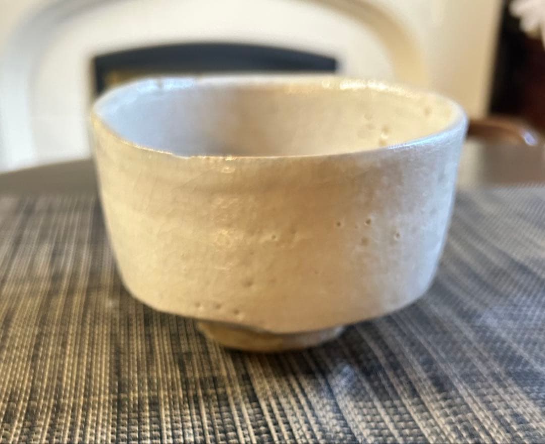 志野茶碗　抹茶茶碗　茶道具　ト（加藤唐九郎？）在銘