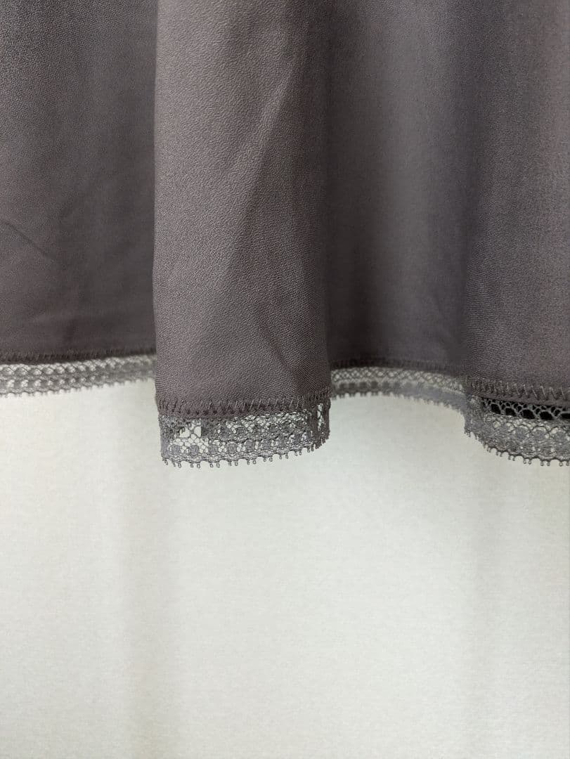 Verybrain グレー フレアスカート