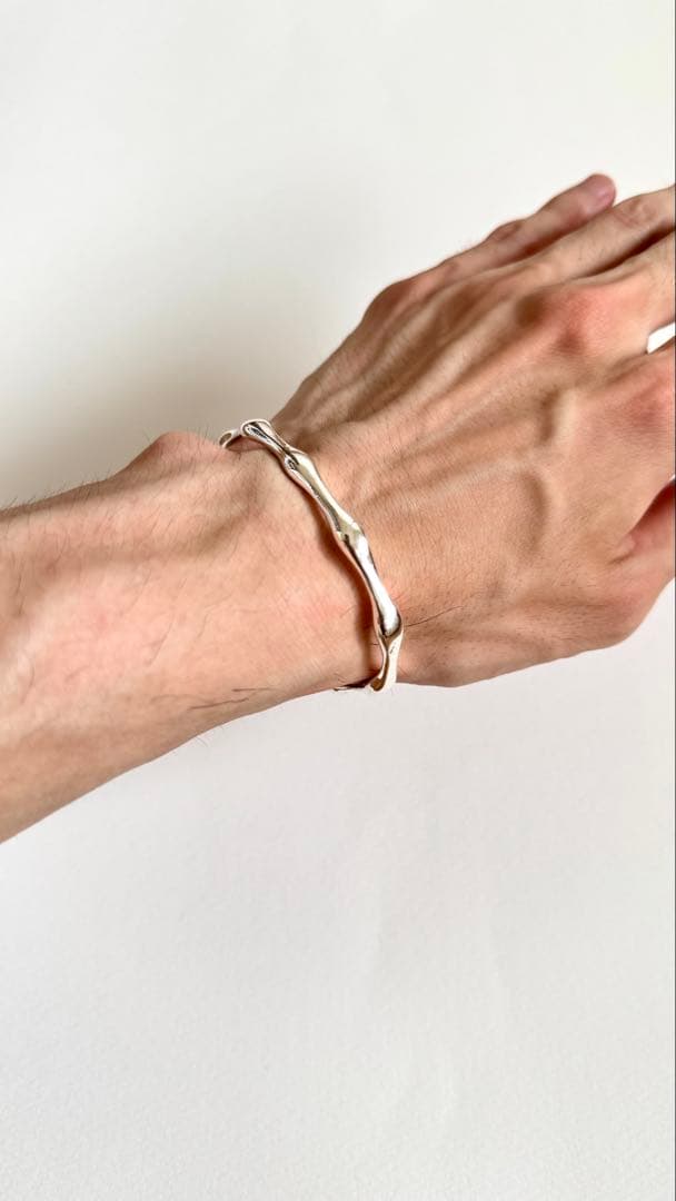 【美品】ヴィンテージ 925 シルバーバングル マルジェラ マルニ カレン族