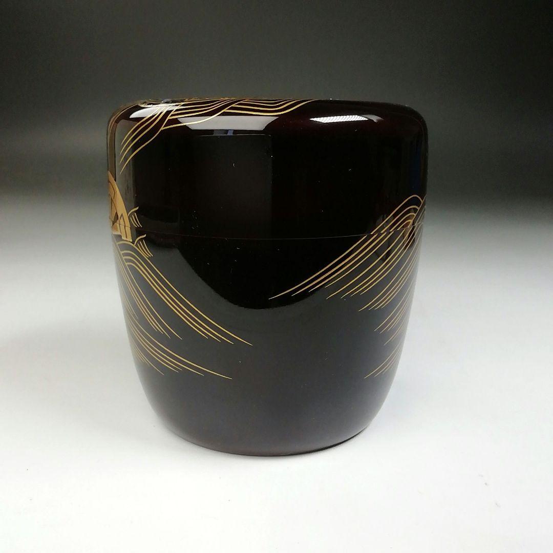 Ｔ７６８　棗　『波車蒔絵』『竹　大棗』『東春光』　共箱　茶道具