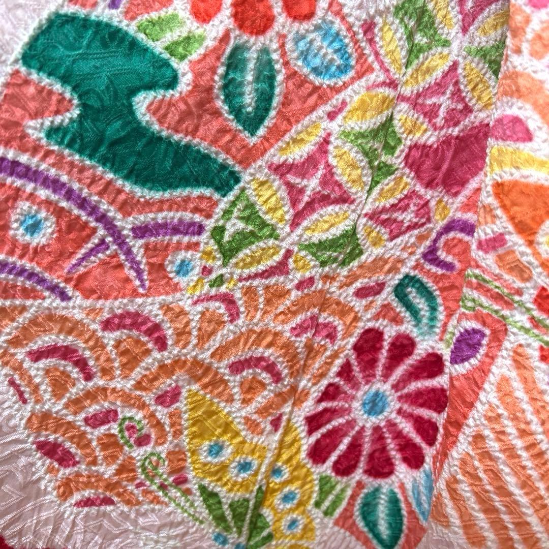 tsuki　No.94 七五三　3歳　　正絹被布セット　　本総絞り