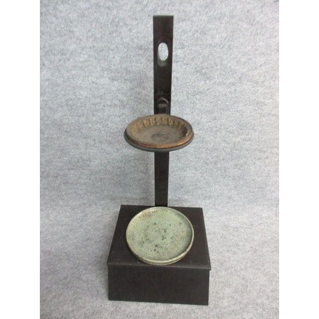 茶道具黒塗利休好短檠 [B26069]