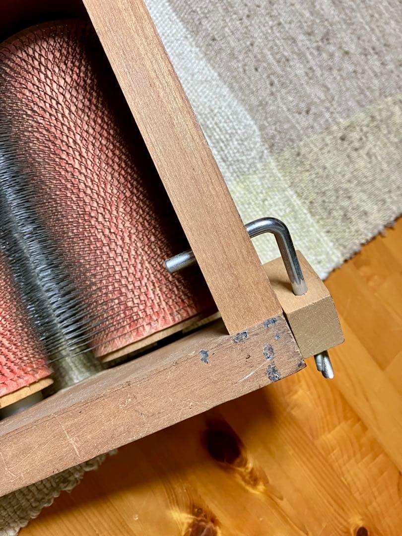 アシュフォード　ドラムカーダー（木製、手廻し）