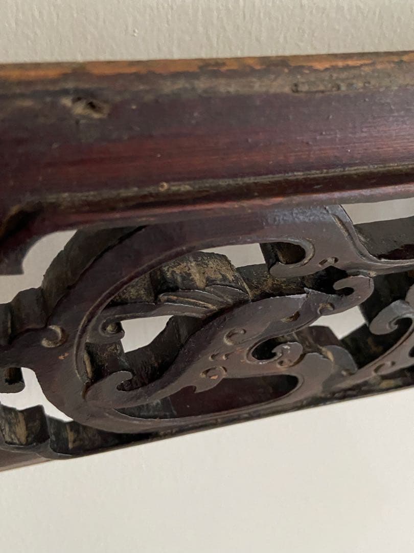 中国木製手彫り　古物デザインパネル