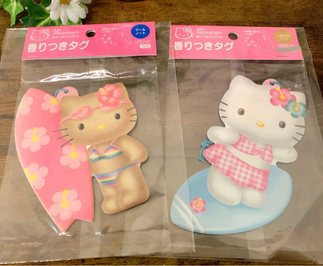 【入手困難】日焼けキティ　ギャルキティ　サーフ　フレグラタグ　激レア　希少　2点