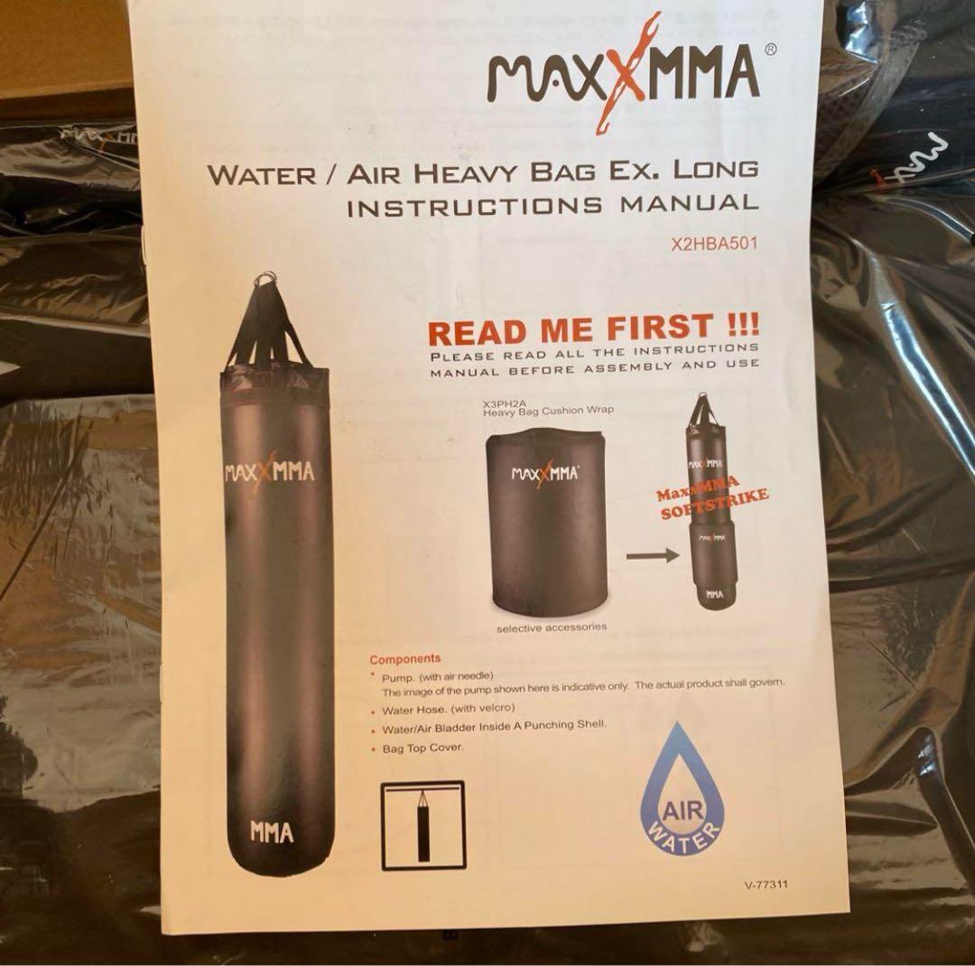 新品MaxxMMA サンドバッグ ウォーター＆エアーヘビーバッグパンチングバッグ
