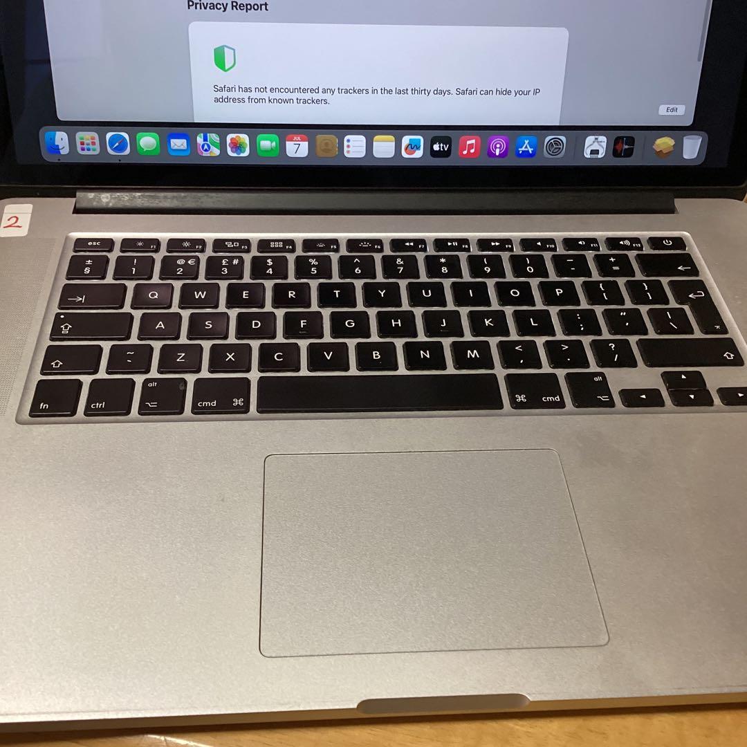 MacBook Pro 15 A1398 2013 512G ACアダプター付き