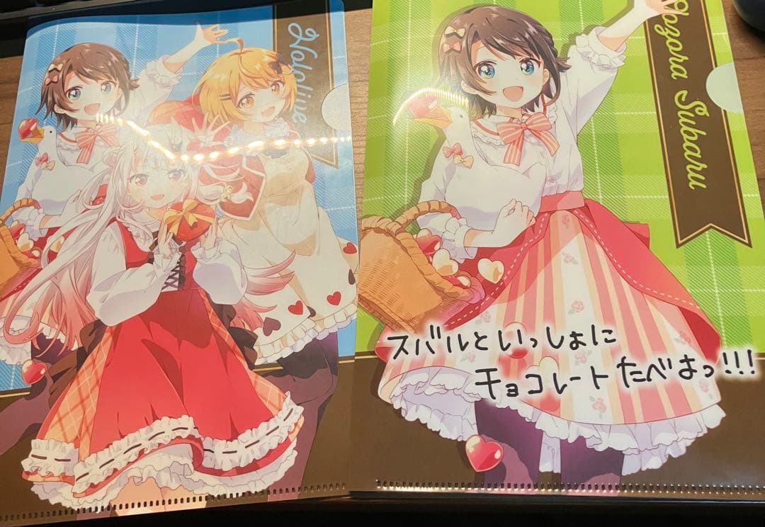 【ホロライブ】クリアファイル&未開封プロフィールカードセット(湊あくあなど)