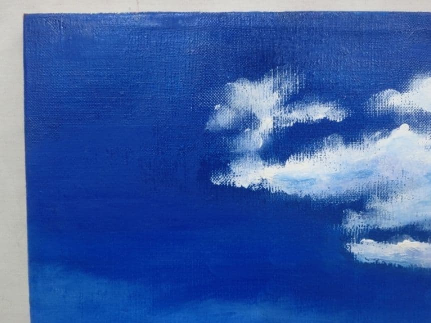 油彩 F8 アリゾナ バリーモニュメント サイン有り S.Koide