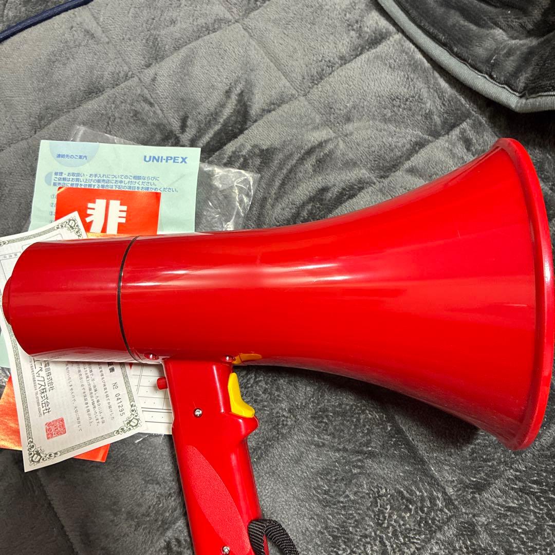 UNI-PEX コンパクトメガホン TR-210s サイレン付 動作確認済み