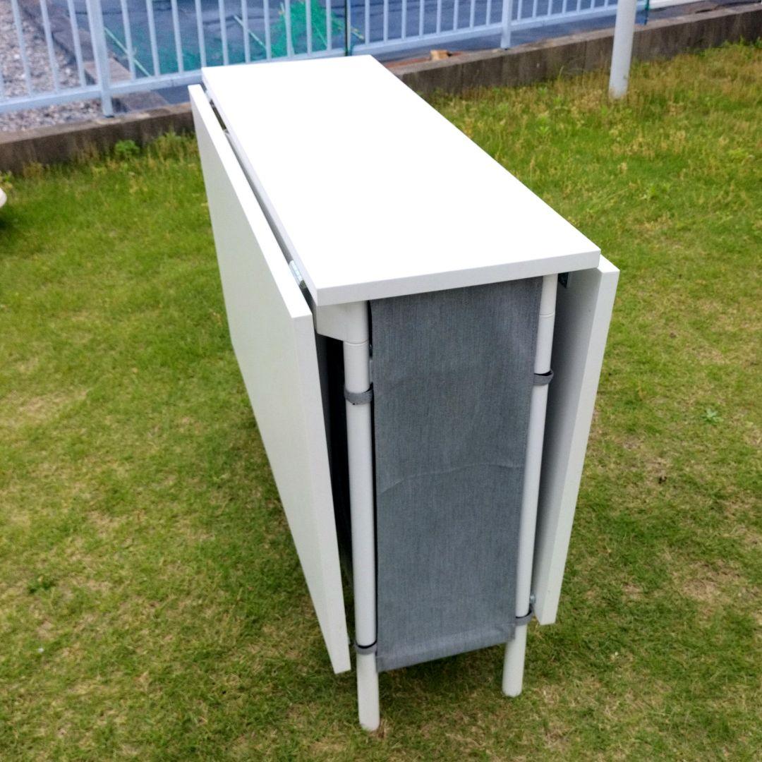 IKEA ゲートレッグテーブル　カルヘル　収納付き　ダイニングテーブル
