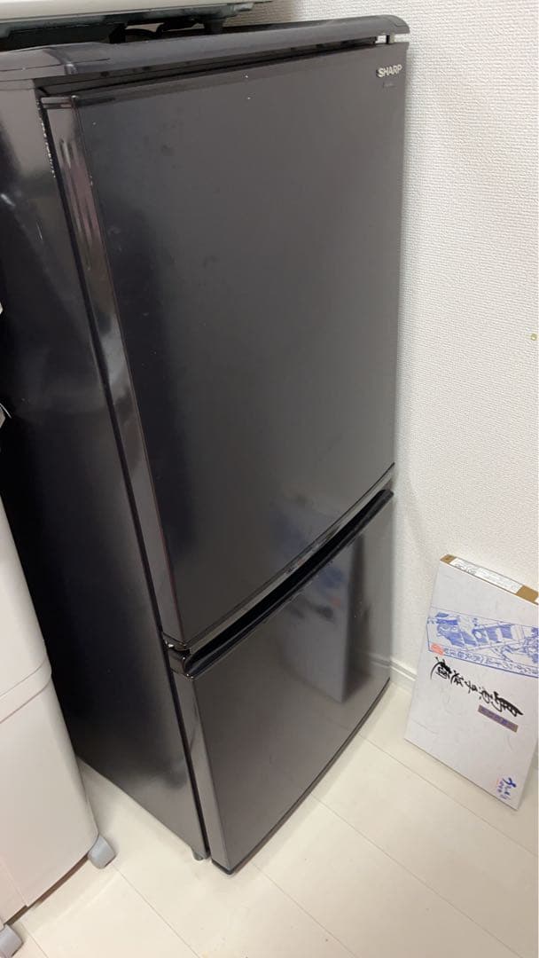 SHARP 140L 冷蔵庫 SJ-14S ブラック