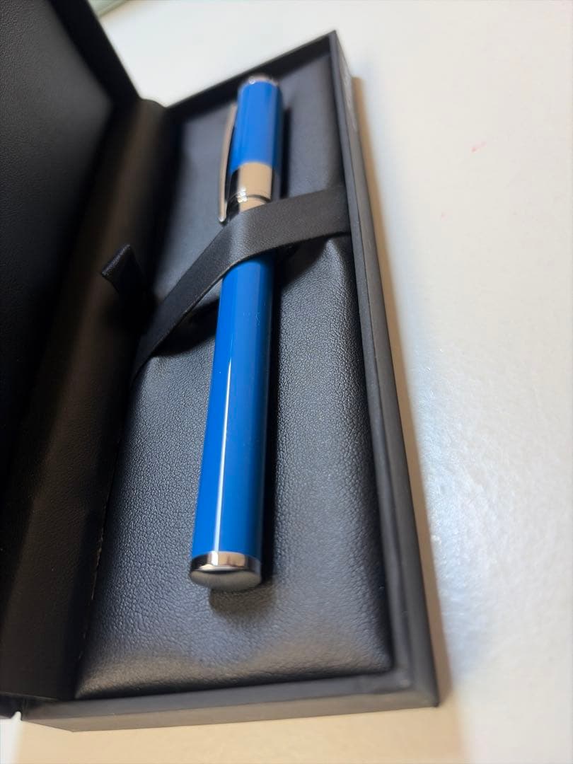 S.T. Dupont 青色 ボールペン 本体 専用ケース付き