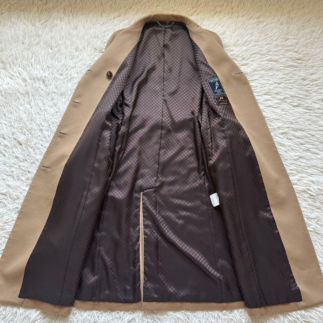 美品✨Moncada カシミヤ100%チェスターコート　ダブル　ロング　キャメル