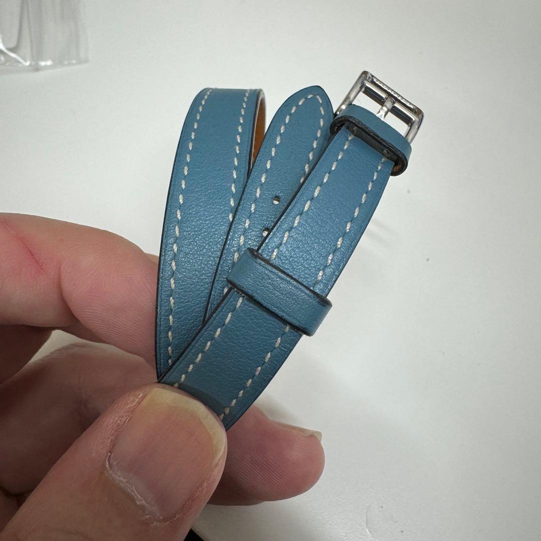 【未使用保管品】エルメス　Hウォッチ　ロング　レザーベルト　尾錠付き