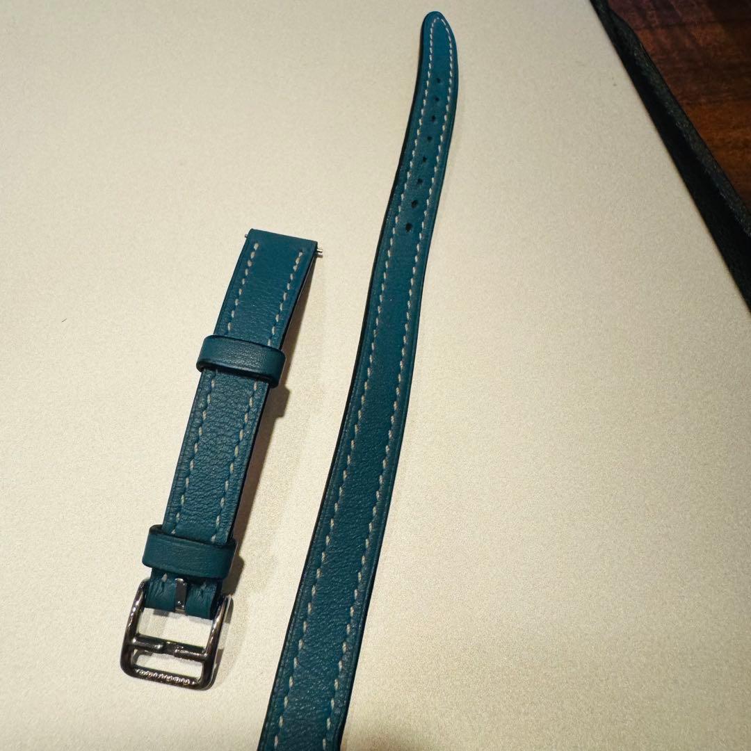 【未使用保管品】エルメス　Hウォッチ　ロング　レザーベルト　尾錠付き