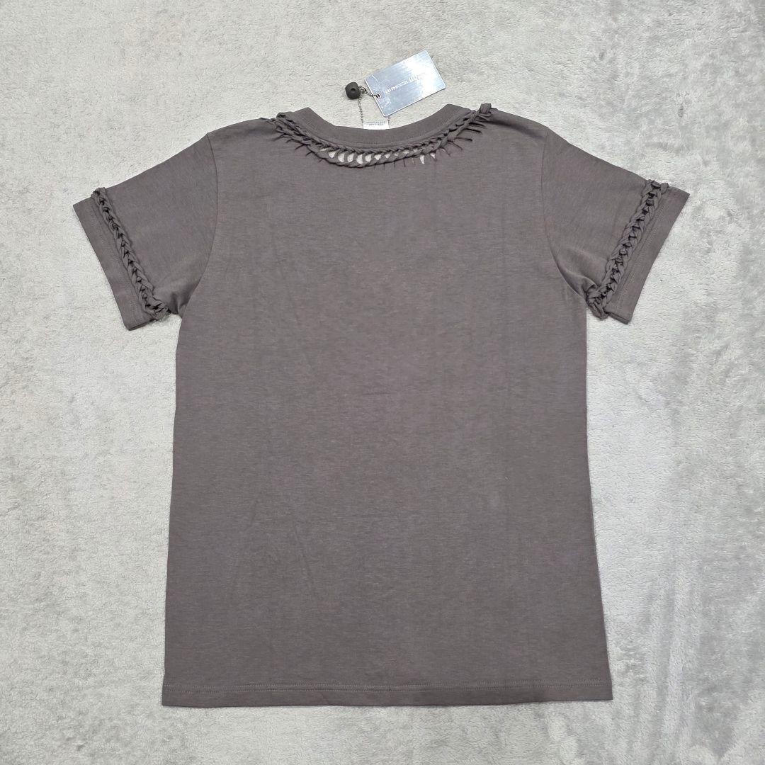 【未使用】ナンバーナイン　02aw　ジョージ期　編み込みTシャツ　4　ブラウン