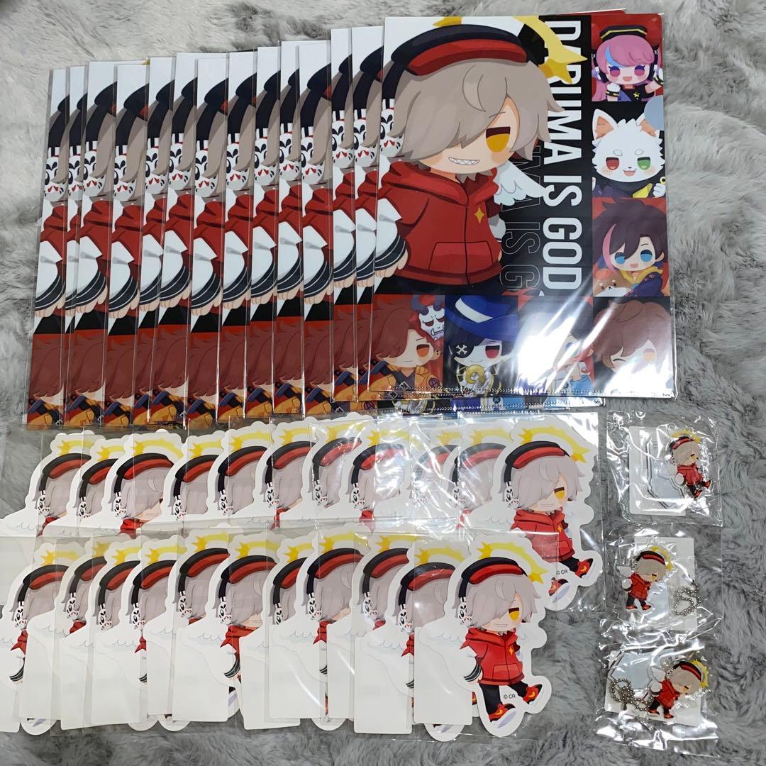 だるまいずごっど クリアファイル ステッカー CR DMMスクラッチくじ