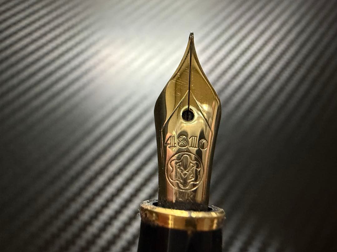 極美品 エボナイト芯 モンブラン 144 ブラック 全金 EF 極細字 万年筆