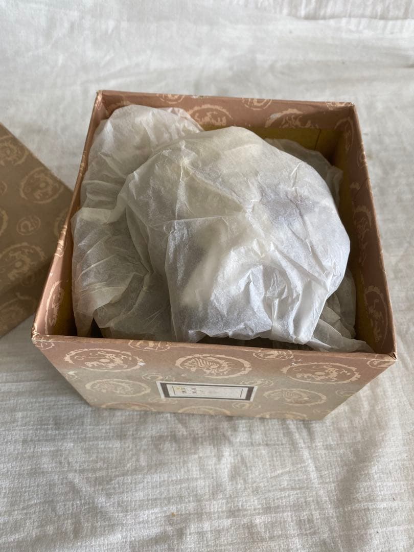 献茶台木製　虫喰塗　新品箱付き