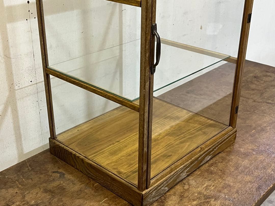 マ*ト様 昭和レトロ 木枠のガラスケース 5面ガラスショーケース コレクションケ