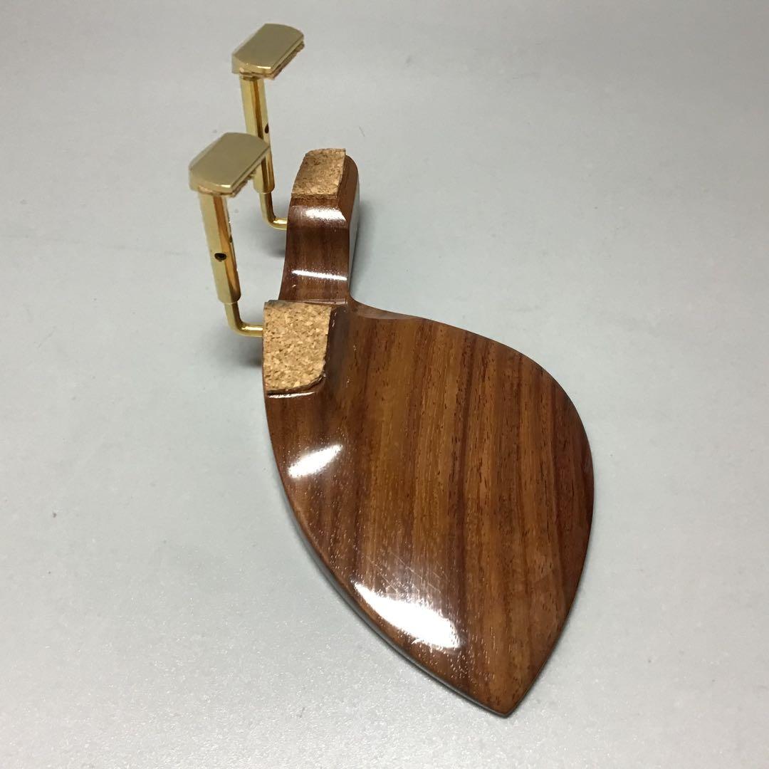 日本工芸会正会員松岡裕治が作成する　顎当て希少なインド産ローズウッドクローソン