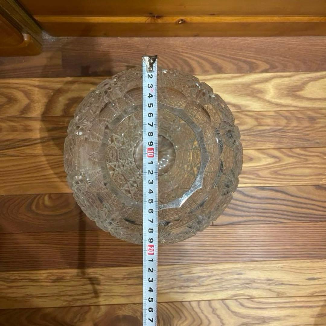 Chevalier ハンドカット　クリスタルフラワーベース特大花瓶