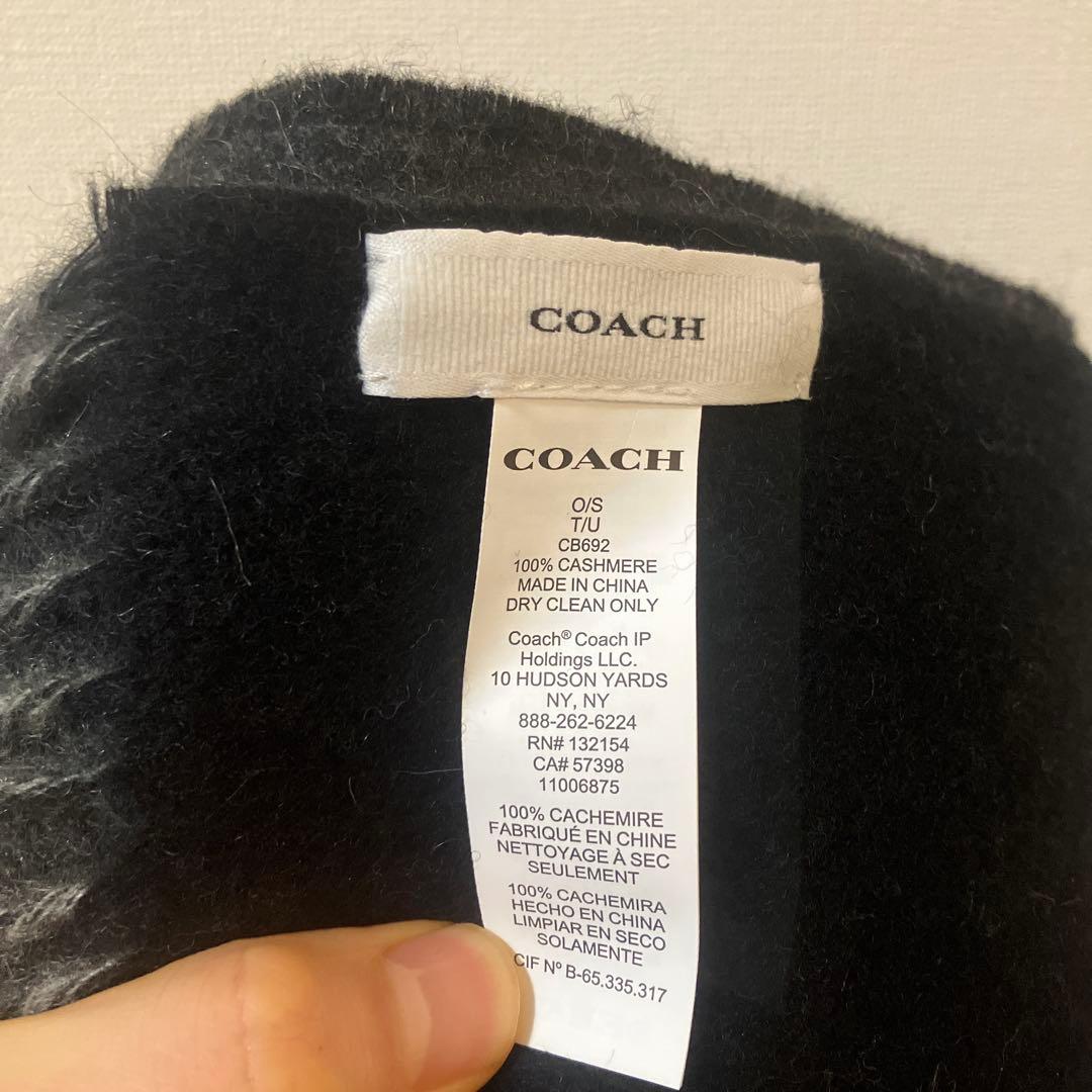 COACH マフラー　カシミヤ100%