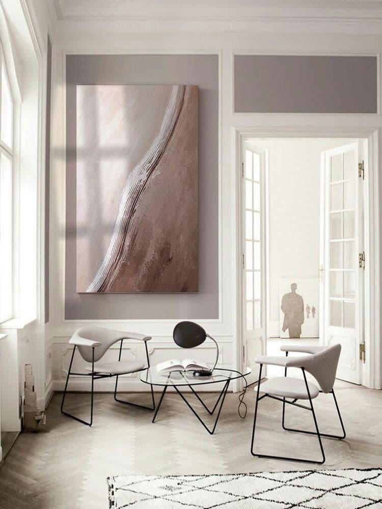 リビング装飾画の抽象的な手描きの油絵の玄関の廊下に掛けてあります。