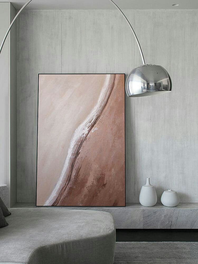 リビング装飾画の抽象的な手描きの油絵の玄関の廊下に掛けてあります。