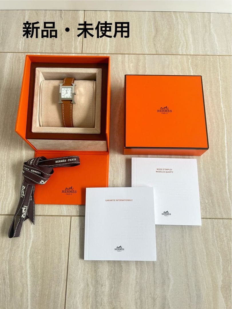 再値下げ❗️【新品未使用】HERMES エルメス　Hウォッチ腕時計　PM25
