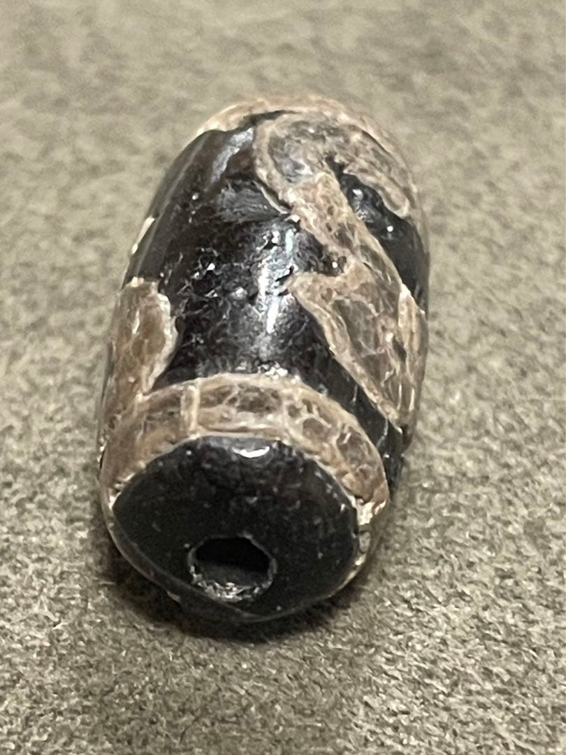 古代天珠　財神天珠　瑪瑙