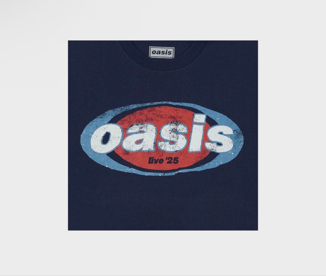 oasis live25 Tシャツ ネイビー