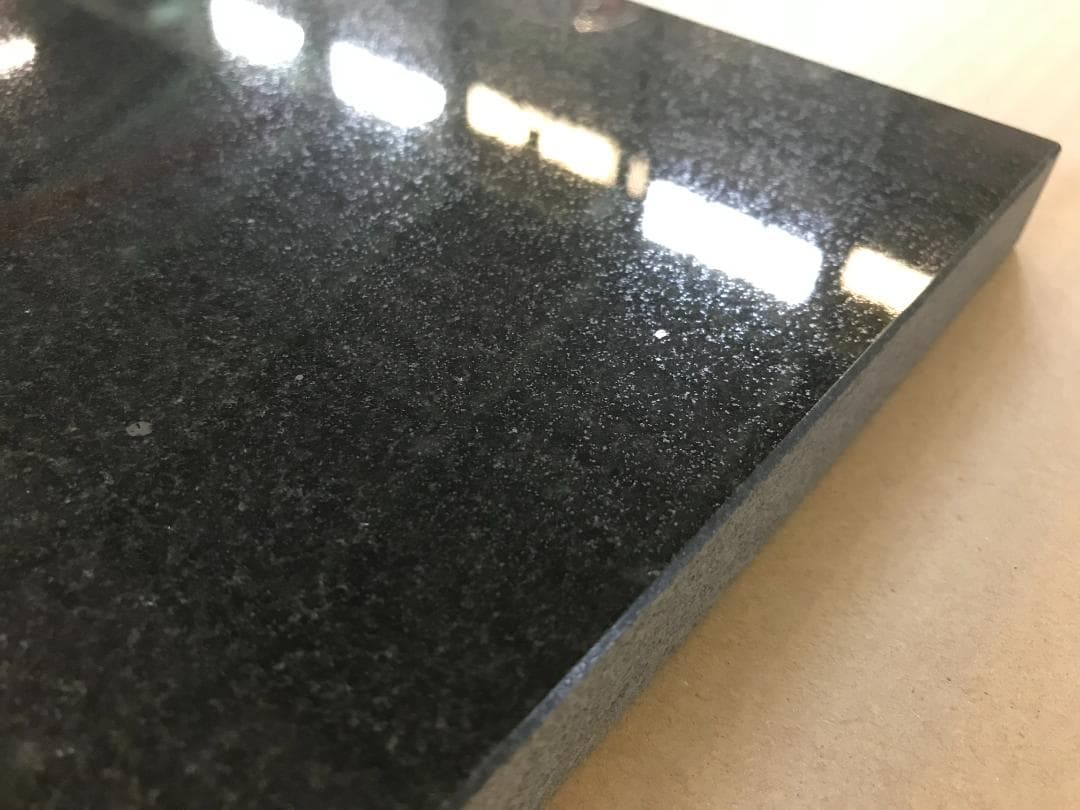 【KAZU】高級天然黒御影石 オーディオボード●特注 上り框　2点　送料込