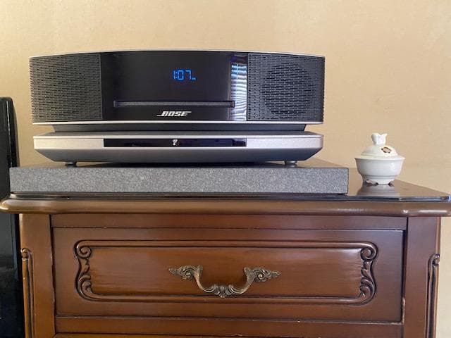 【KAZU】高級天然黒御影石 オーディオボード●特注 上り框　2点　送料込