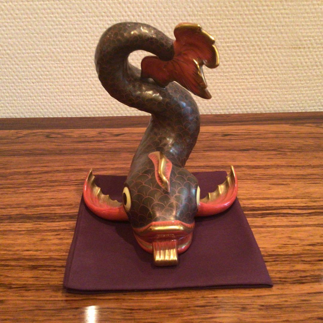 ヴィンテージ　ヘレンド　鯱のオブジェ　希少極美品