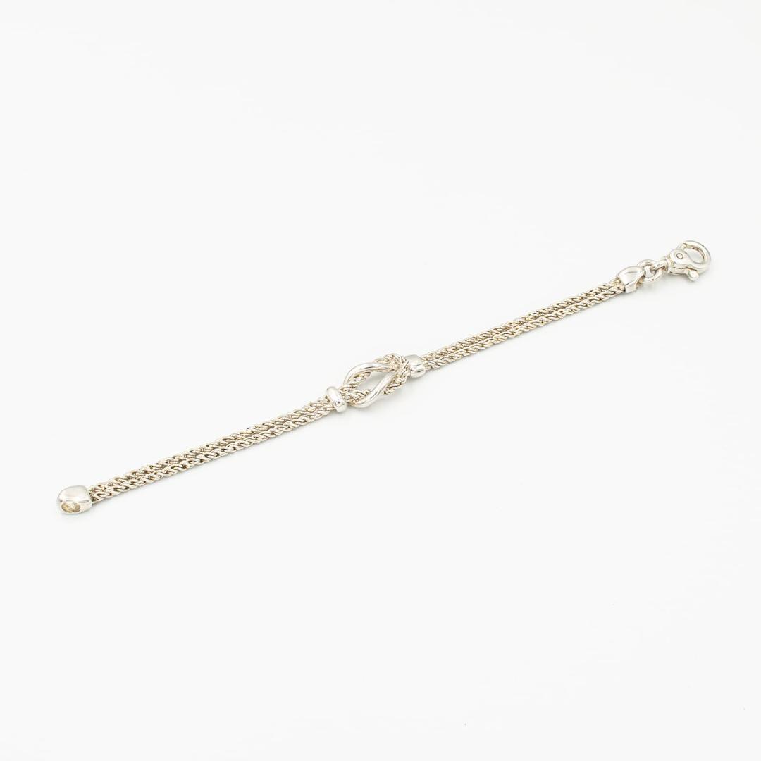 ヴィンテージ ティファニー センターノット ダブルロープ ブレスレット 90's