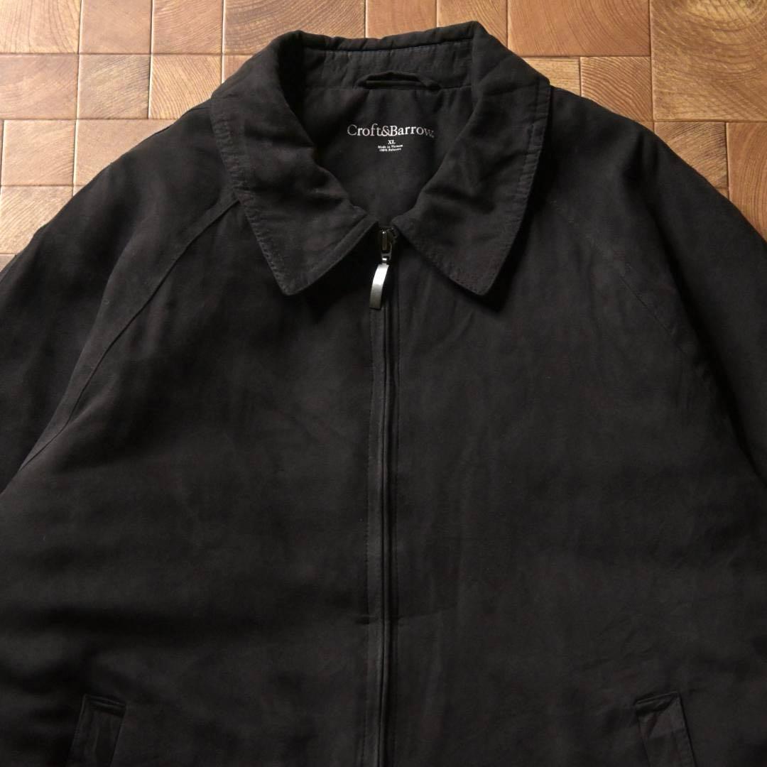 u*d様 Croft&Barrow　スエードタッチ　スイングジャケット　ブラック